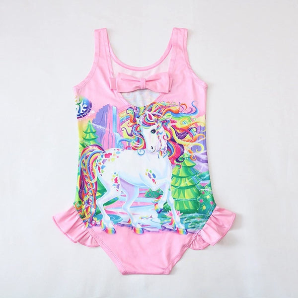 Pink Unicorn One-Piece Swimsuit