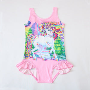 Pink Unicorn One-Piece Swimsuit