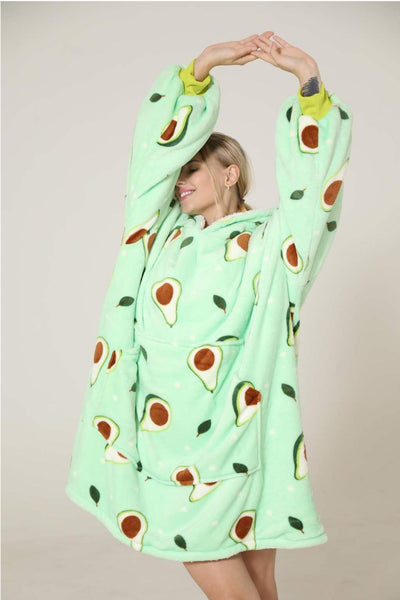 My Snuggy - Large Avocado Hoodie Blanket