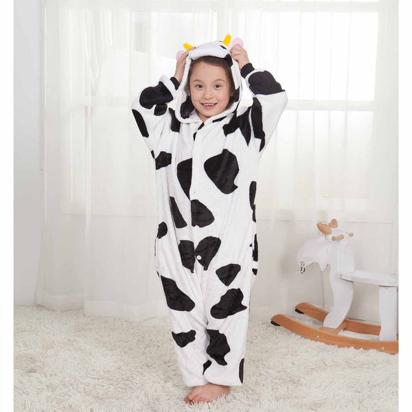 Onesie World Unisex Animal Pyjamas - Cow Kids (Cosplay / Nightwear Halloween Carnival Novelty