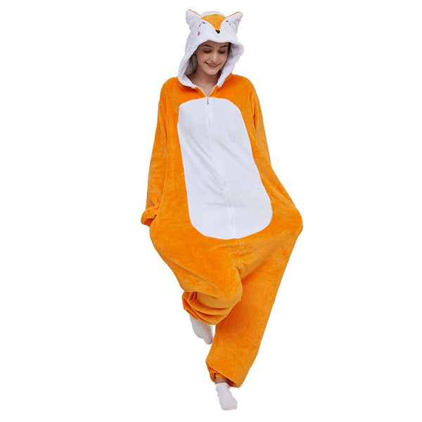 Onesie World Unisex Animal Pyjamas - Orange Fox Adult (Cosplay / Nightwear Halloween Carnival