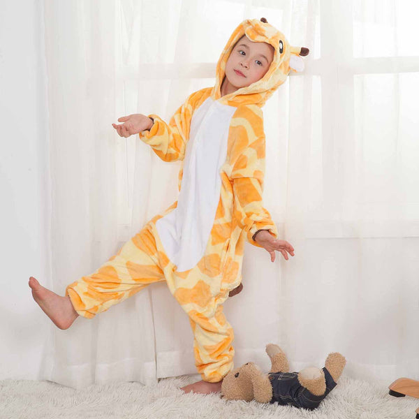Onesie World Unisex Animal Pyjamas - Giraffe Kids (Cosplay / Nightwear Halloween Carnival Novelty