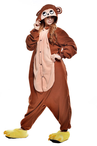 Onesie World Unisex Animal Pyjamas - Monkey Adult (Cosplay / Nightwear Halloween Carnival Novelty