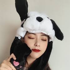 Cute Movable / Jumping Dancing - Ear Panda Funny Hat With Led Light Animal Hats