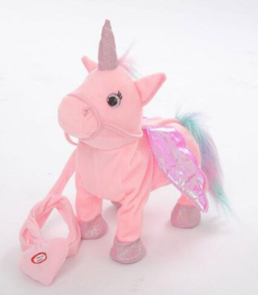 Magic Walking And Singing Unicorn Pink Toys