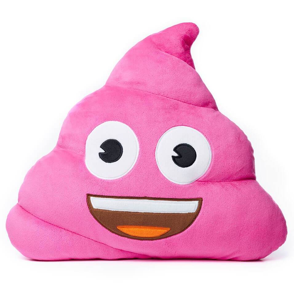 Pink poop hot sale emoji pillow