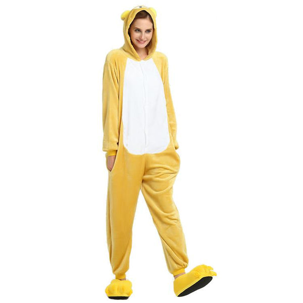 Onesie World Unisex Animal Pyjamas - Rilakkuma Bear Adult (Cosplay / Nightwear Halloween Carnival