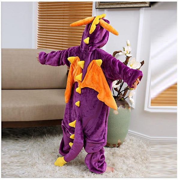 Onesie World Unisex Animal Pyjamas - Purple Spyro Dragon Kids (Cosplay / Nightwear Halloween