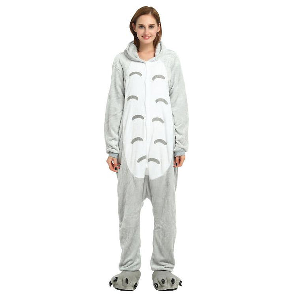 Onesie World Unisex Animal Pyjamas - Grey Totoro Adult (Cosplay / Nightwear Halloween Carnival