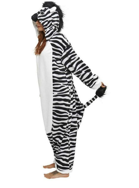 Onesie World Unisex Animal Pyjamas - Zebra Adult (Cosplay / Nightwear Halloween Carnival Novelty