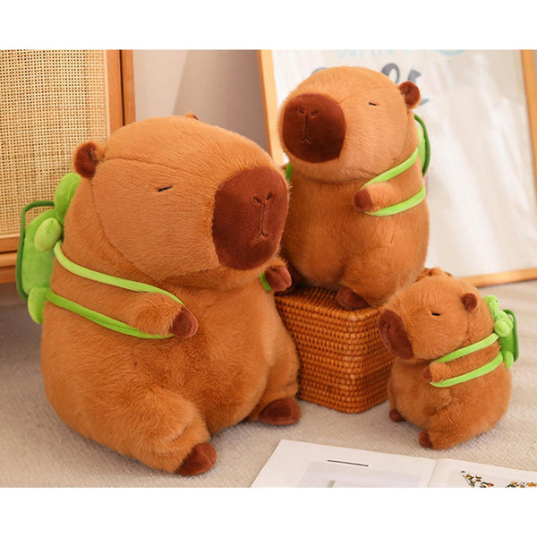 Capybara With Turtle Backpack Plush Toy