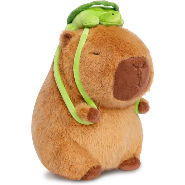 Capybara With Turtle Backpack Plush Toy