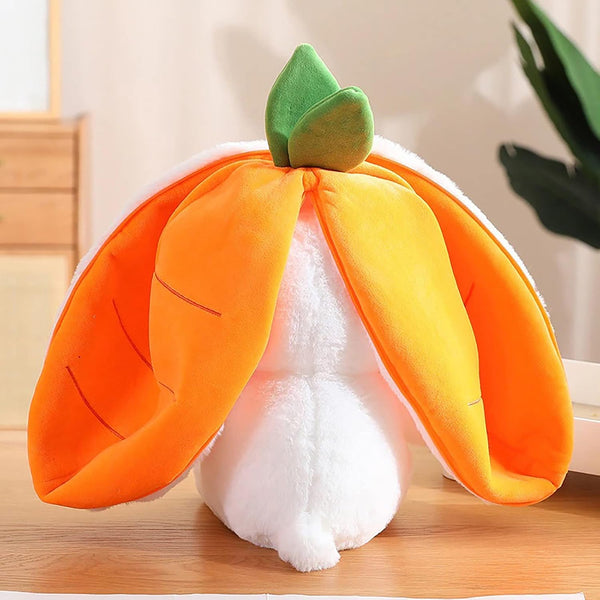 Reversible Carrot Bunny Plush Toy