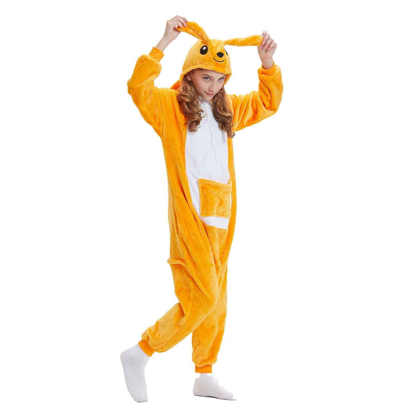 Onesie World Unisex Animal Pyjamas - Kangaroo Kids Onesie (Cosplay / Nightwear / Halloween / Carnival / Novelty Costume)