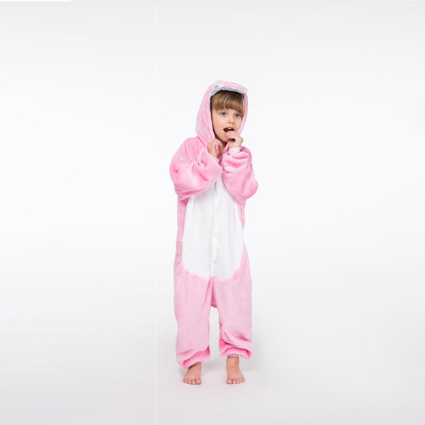 Onesie World Unisex Animal Pyjamas - Pink Dinosaur Kids Onesie (Cosplay / Nightwear / Halloween / Carnival / Novelty Costume)