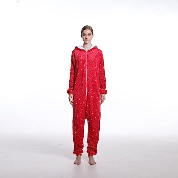 Onesie World Unisex Animal Pyjamas - Red Deer Adult Onesie (Cosplay / Nightwear / Halloween / Carnival / Novelty Costume)