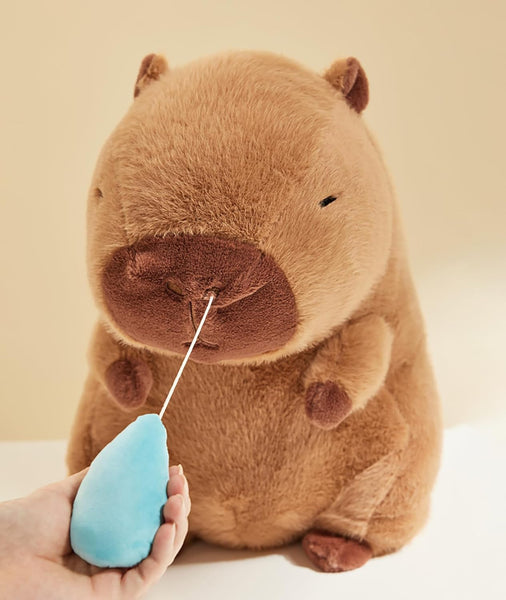 Capybara With Snot-Pulling Plush Toy