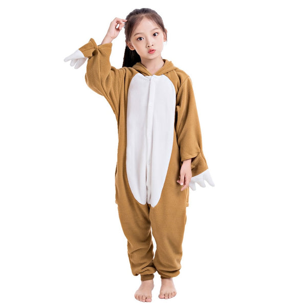 Onesie World Unisex Animal Pyjamas - Sloth Kids Onesie (Cosplay / Nightwear / Halloween / Carnival / Novelty Costume)