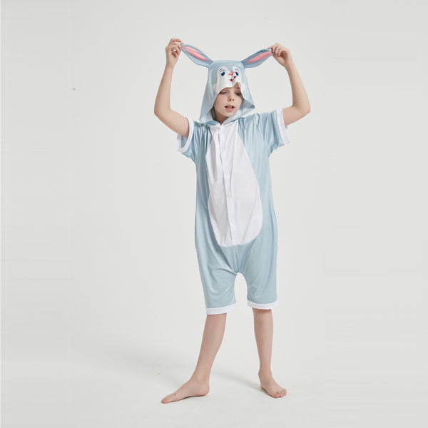 Onesie World Unisex Animal Summer Pyjamas - Bunny Kids Summer Onesie (Book-week / Nightwear / Halloween / Pyjama Days)