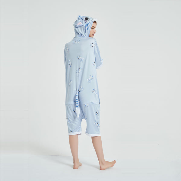 Onesie World Unisex Animal Summer Pyjamas - Cat Adult Summer Onesie (Book-week / Nightwear / Halloween / Pyjama Days)