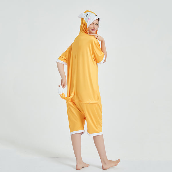 Onesie World Unisex Animal Summer Pyjamas - Fox Adult Summer Onesie (Book-week / Nightwear / Halloween / Pyjama Days)