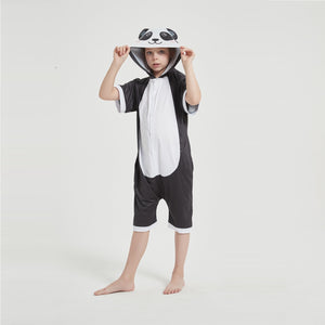 Onesie World Unisex Animal Summer Pyjamas - Panda Kids Summer Onesie (Book-week / Nightwear / Halloween / Pyjama Days)