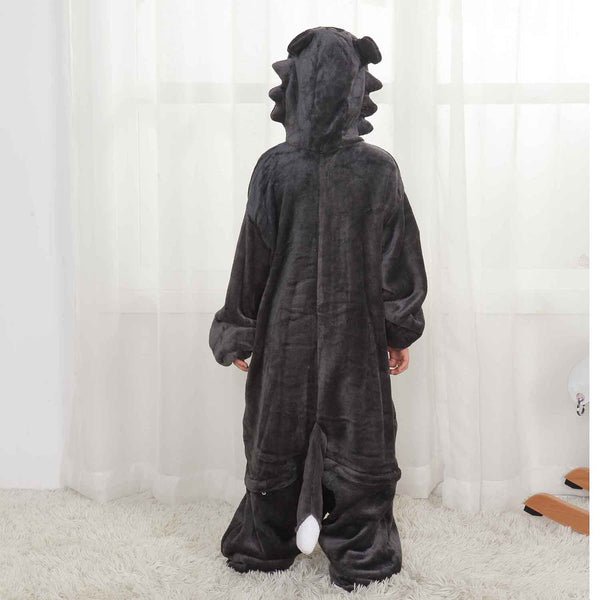 Onesie World Unisex Animal Pyjamas - Grey Wolf Kids Onesie (Cosplay / Nightwear / Halloween / Carnival / Novelty Costume)