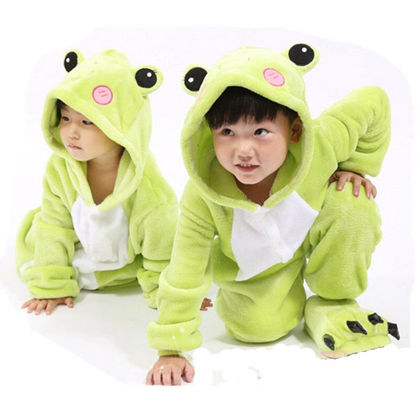 Onesie World Unisex Animal Pyjamas  - Frog Kids Onesie (Cosplay / Nightwear / Halloween / Carnival / Novelty Costume)