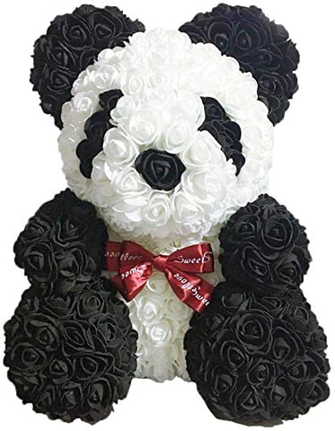 Gorgeous Rose Panda with LED Light and Gift Box - 40cm