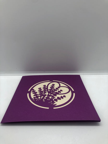 Pop-up Card _ Lavender Pot