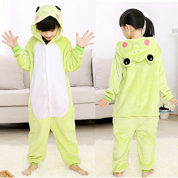Onesie World Unisex Animal Pyjamas  - Frog Kids Onesie (Cosplay / Nightwear / Halloween / Carnival / Novelty Costume)