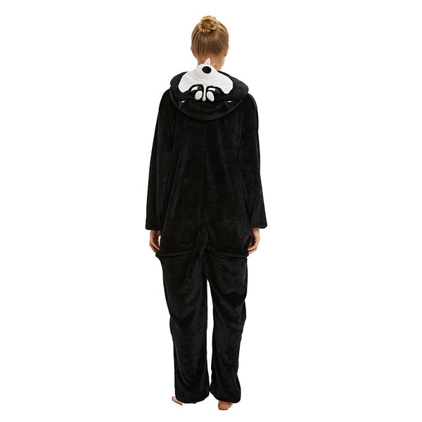Onesie World Unisex Animal Pyjamas - Black Husky Dog Adult (Cosplay / Nightwear Halloween Carnival