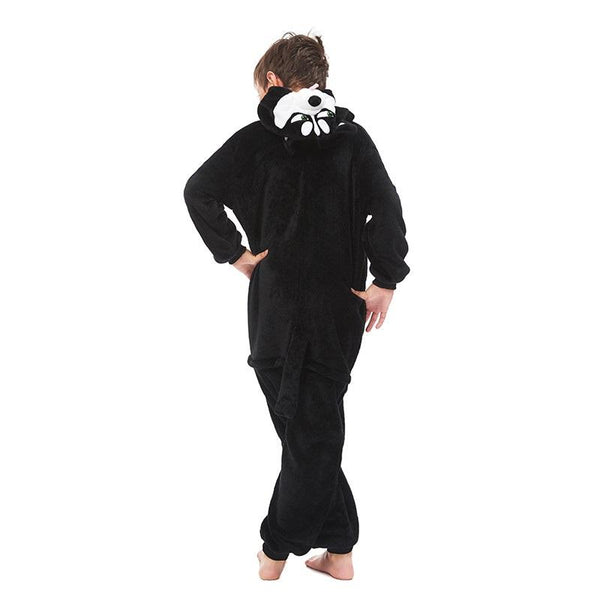 Onesie World Unisex Animal Pyjamas - Black Husky Dog Kids (Cosplay / Nightwear Halloween Carnival