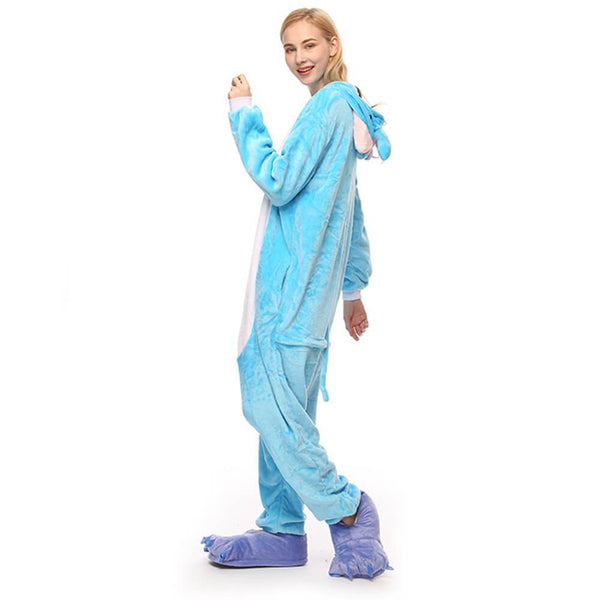 Onesie World Unisex Animal Pyjamas - Blue Elephant Adult (Cosplay / Nightwear Halloween Carnival