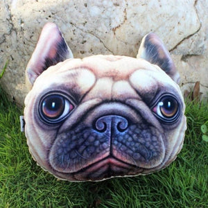 3D Pug Pillow Pillow
