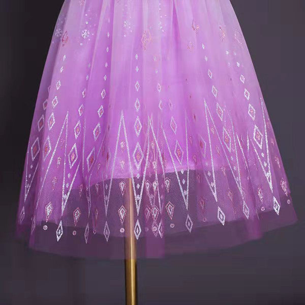 Off-shoulder Purple Party Costume Princess Tutu Dress