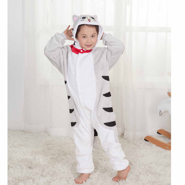 Onesie World Unisex Animal Pyjamas - Sweet Chii Cat Kids (Cosplay / Nightwear Halloween Carnival