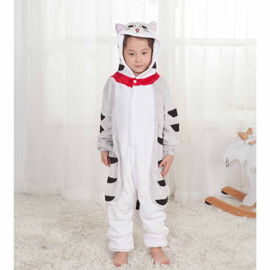 Onesie World Unisex Animal Pyjamas - Sweet Chii Cat Kids (Cosplay / Nightwear Halloween Carnival