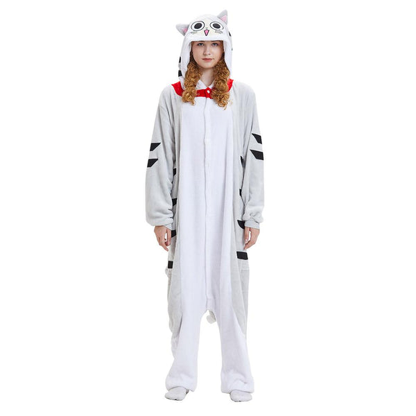 Onesie World Unisex Animal Pyjamas - Chii Cat Adult (Cosplay / Nightwear Halloween Carnival Novelty
