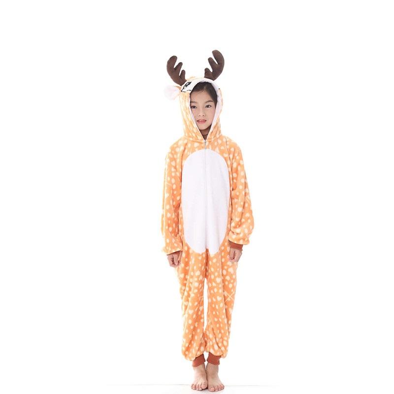 Onesie World Unisex Animal Pyjamas - Deer Kids (Cosplay / Nightwear Halloween Carnival Novelty