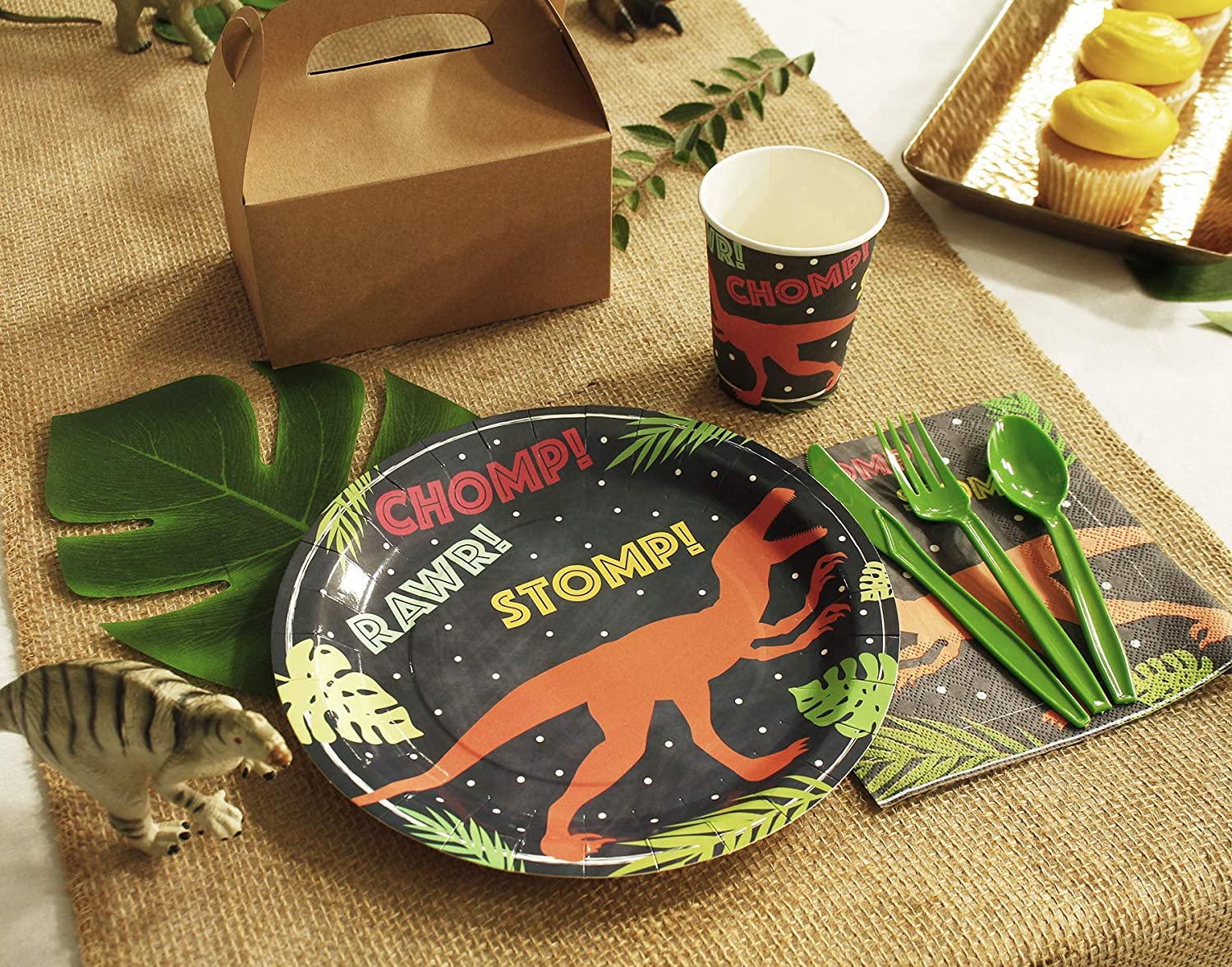 Dinosaur Theme Birthday Party Cutlery Package (#Type C)