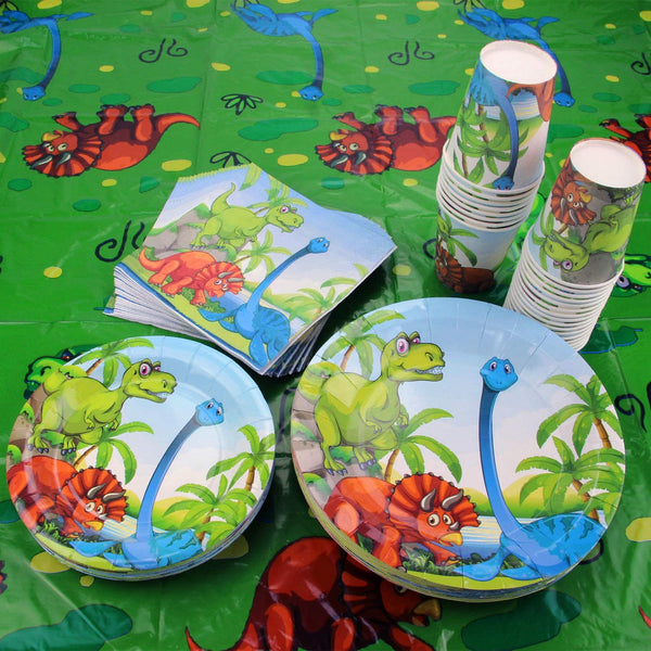 Dinosaur Theme Birthday Party Tableware Package (#Type A)