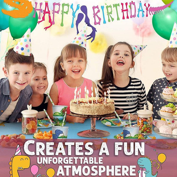 Dinosaur Theme Birthday Party Supplies Basic Package (#Type B)