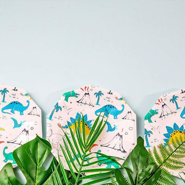 Dinosaur Theme Birthday Party Tableware Package (#Type D)