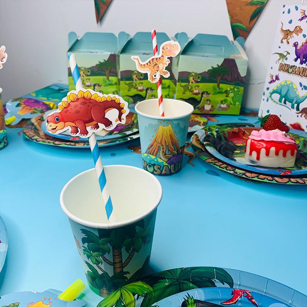Dinosaur Theme Birthday Party Tableware Package (#Type B)