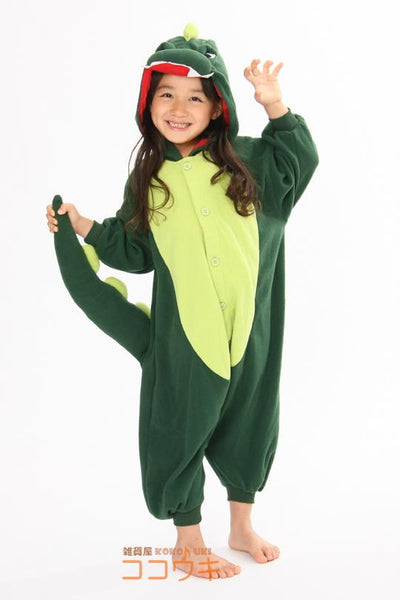 Onesie World Unisex Animal Pyjamas - Green Dinosaur Kids (Cosplay / Nightwear Halloween Carnival