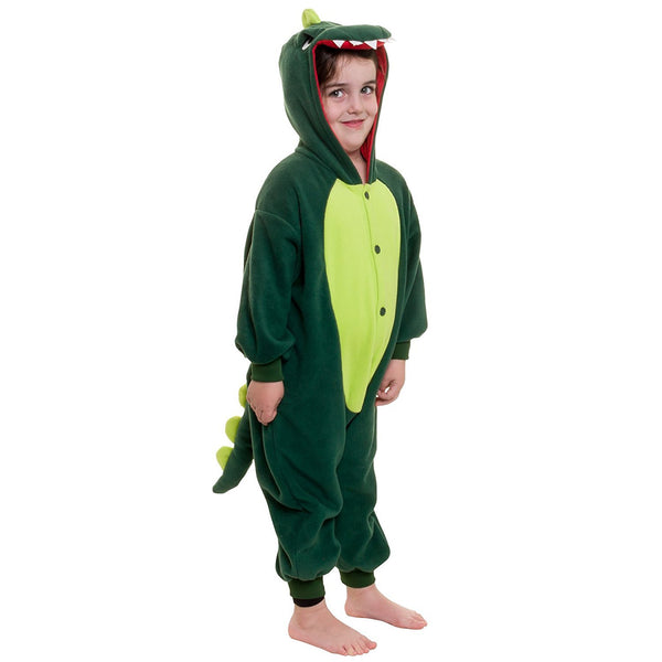 Onesie World Unisex Animal Pyjamas - Green Dinosaur Kids (Cosplay / Nightwear Halloween Carnival