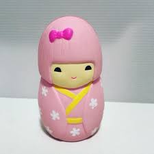 Japanese Doll Squishy Pink Squishies