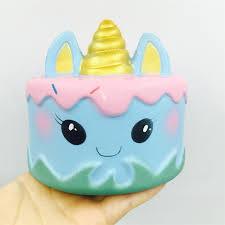 Blue Unicorn Cake Squishy Squishies