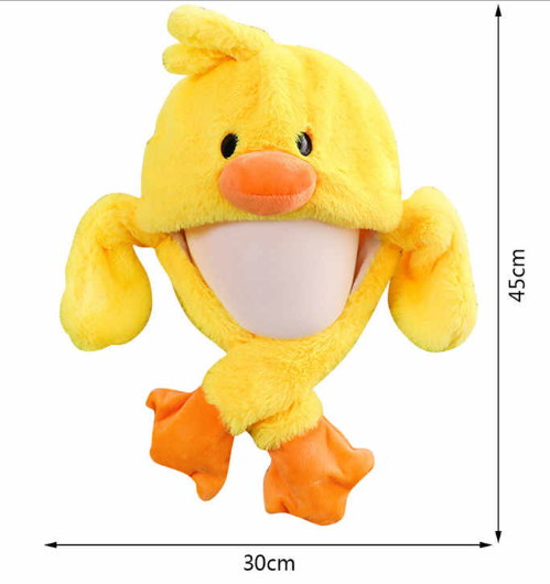 Cute Movable / Jumping Dancing - Ear Duck Funny Hat Animal Hats